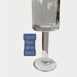 Calvin Klein Vintage Crystal Bergen Wine Glass 8 ounce